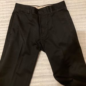 Gap black flat front khakis